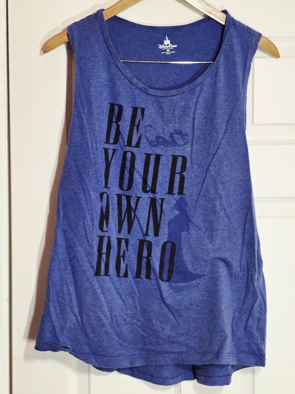 Disney Parks Mulan Be Your Own Hero Tank Top Blue Women’s Size XL Mushu